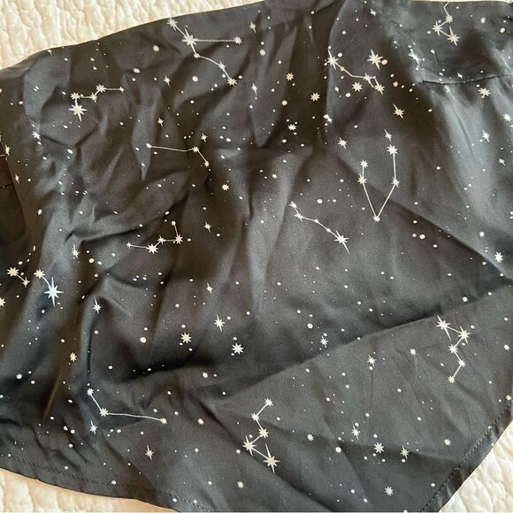 ✨ G Women’s Black Constellation Crop Bandeau Top Small - Picture 2 of 6